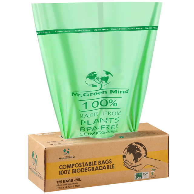 Afvalzak bio Mr.Green Mind 45x50cm 20L dispenser