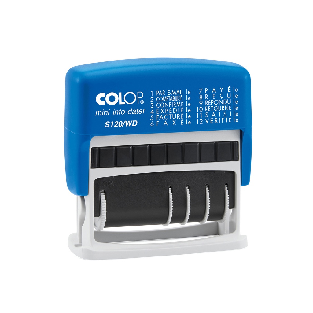 [104972] WOORD-DATUMSTEMPEL COLOP 120 MINI-INFO DATER FRANS