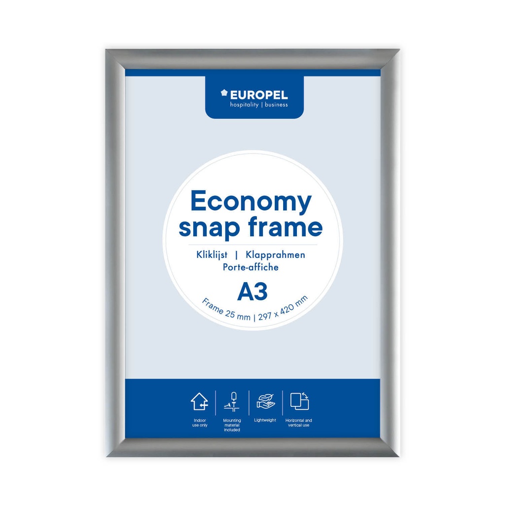 [355093] Kliklijst Europel Economy A3 zilver