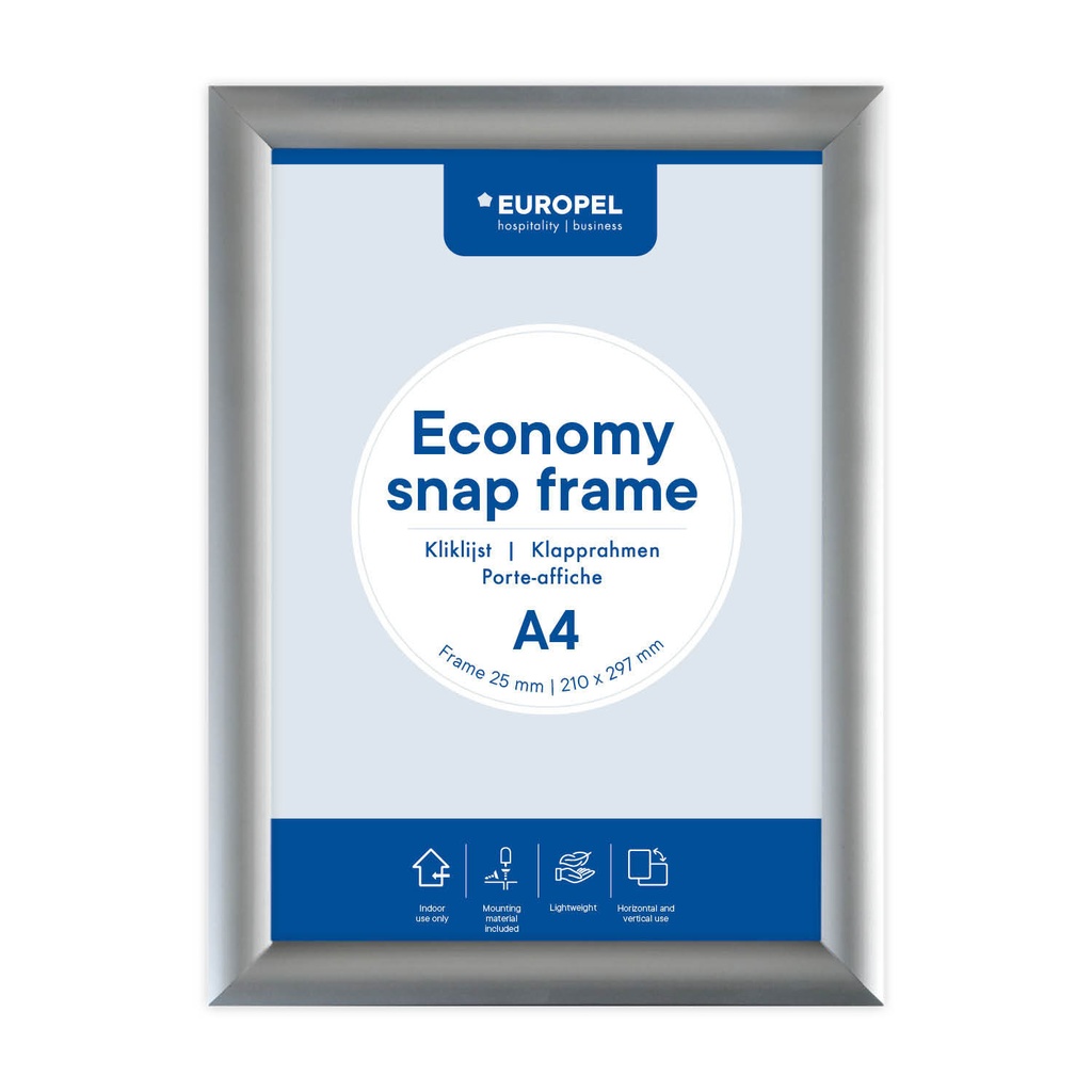 [355095] Kliklijst Europel Economy A4 zilver