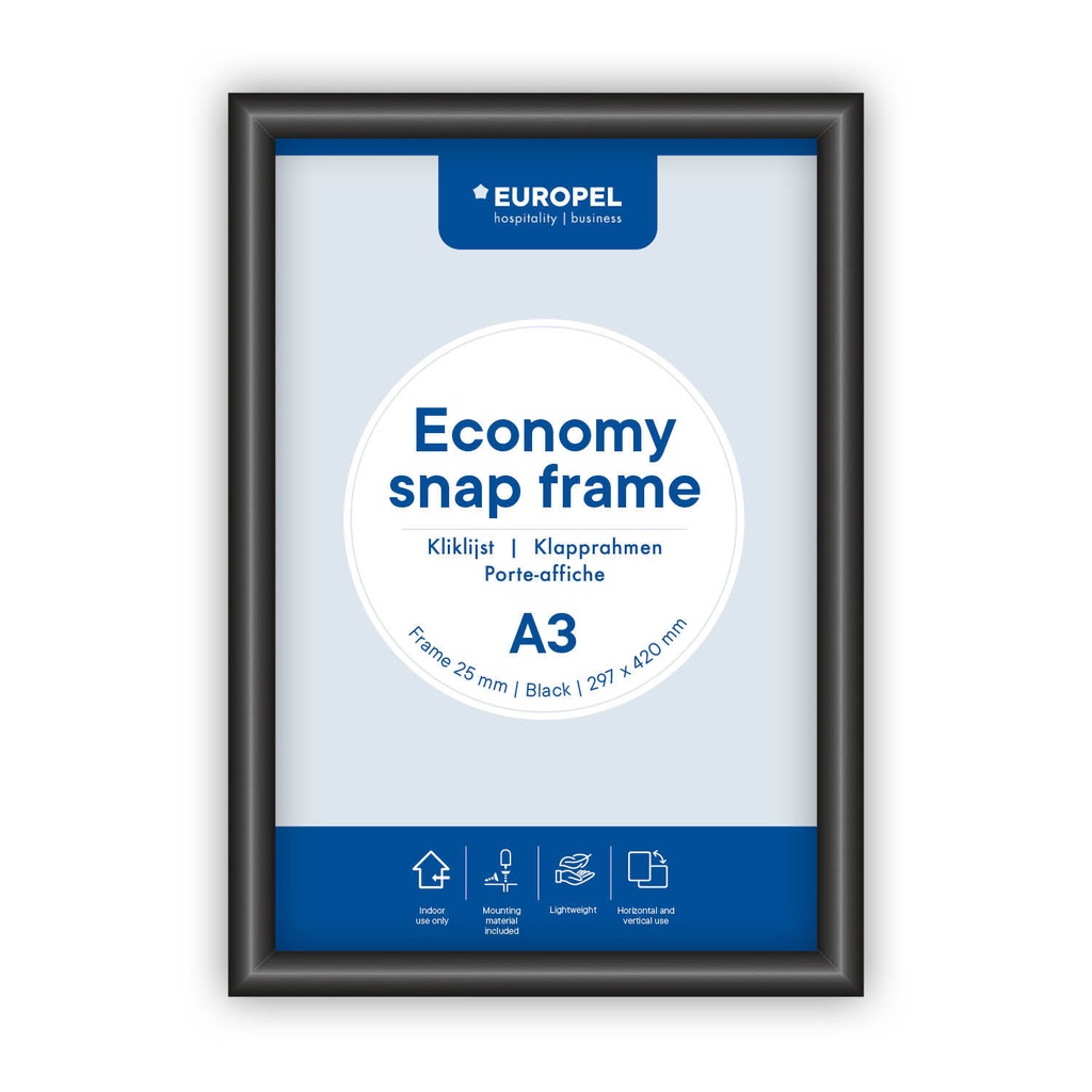 [355094] Kliklijst Europel Economy A3 zwart