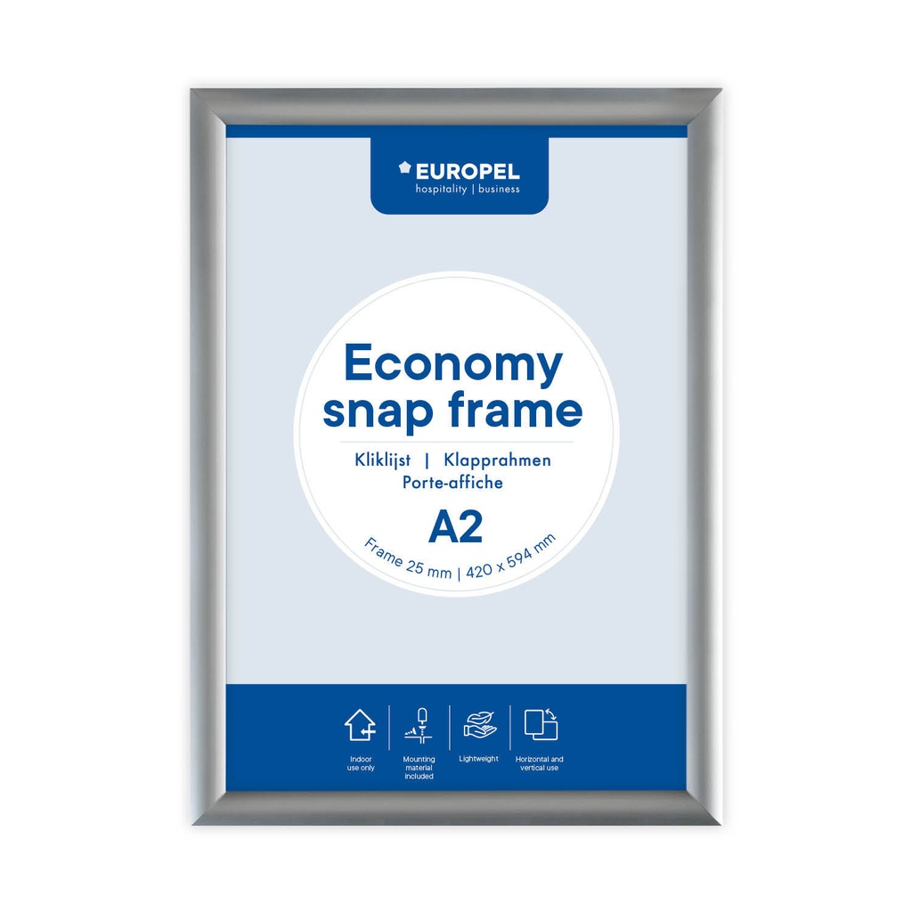[355092] Kliklijst Europel Economy A2 zilver