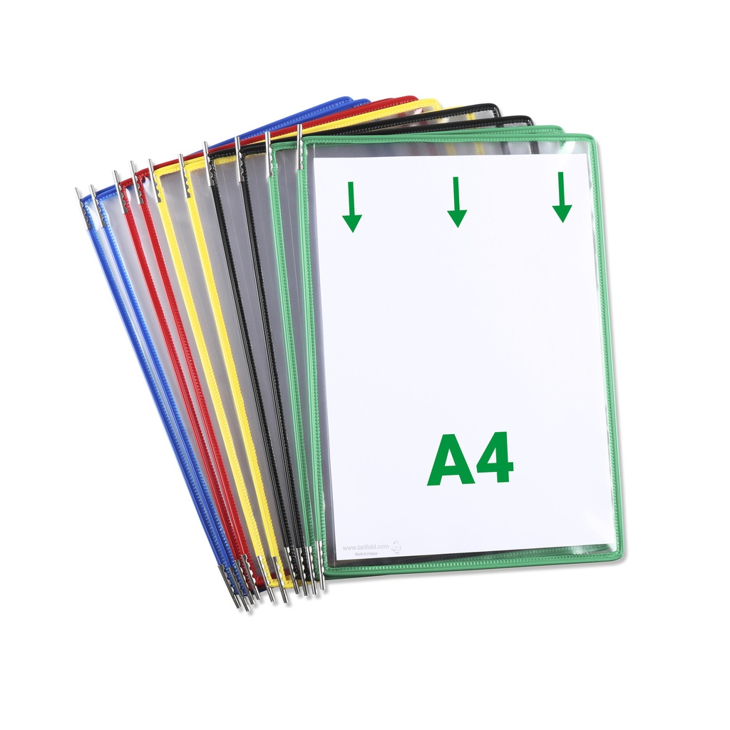 Zichtpaneel Tarifold A4 verticaal assorti 10st