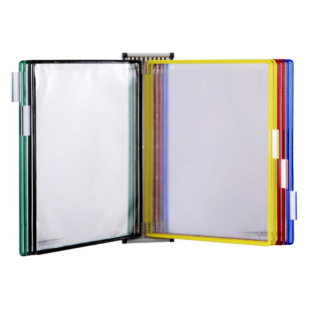 [414109] Zichtpanelensysteem wand Tarifold metaal A4 ass