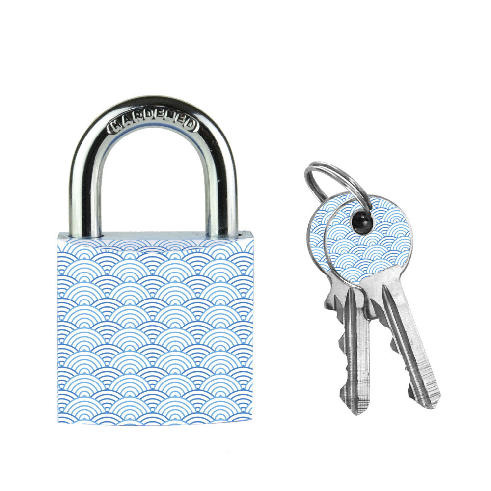 [3520190945266] Hangslot Masterlock 30mm golven motief