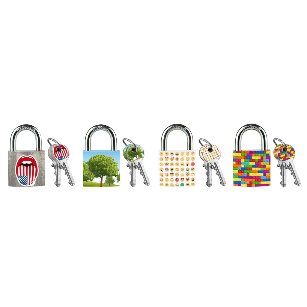 [3520190945273] Hangslot Masterlock 30mm 4 patronen assorti