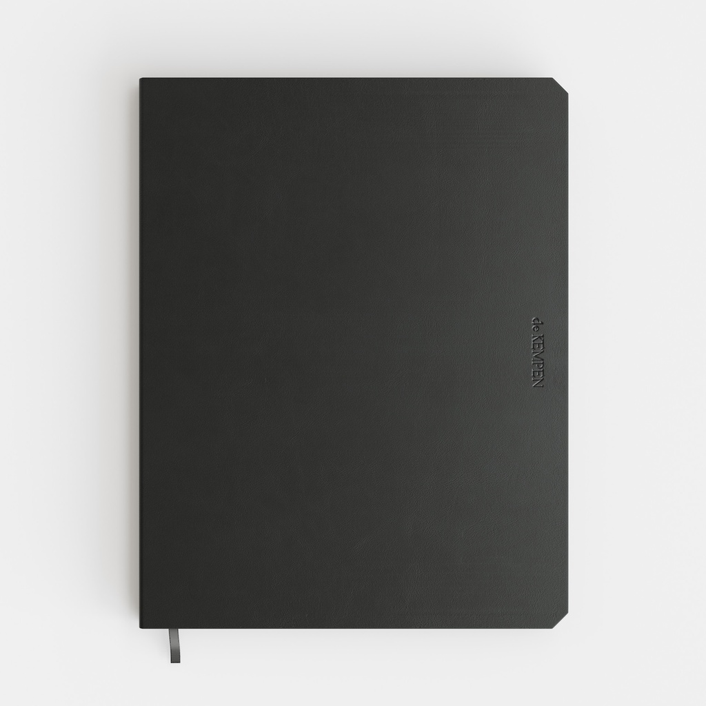 [5.196.3344.01.6.8] Notbk de KEMPEN Ashblack 171x220 lijn 192pag zwart