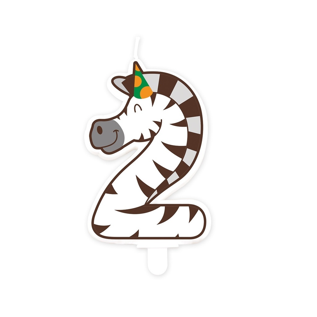 Jungle candle 2 Zebra