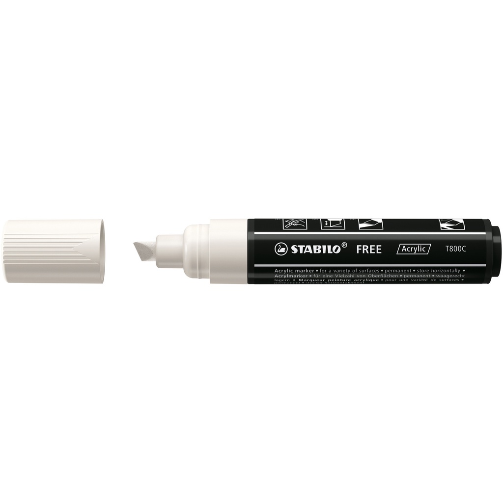 Acrylmarker STABILO Free Acrylic T800C wit