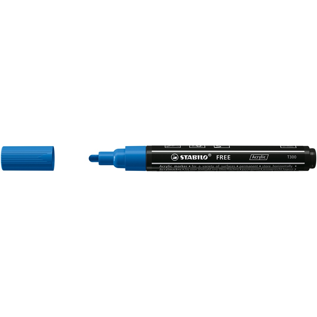 Acrylmarker STABILO Free Acrylic T300 donkerblauw