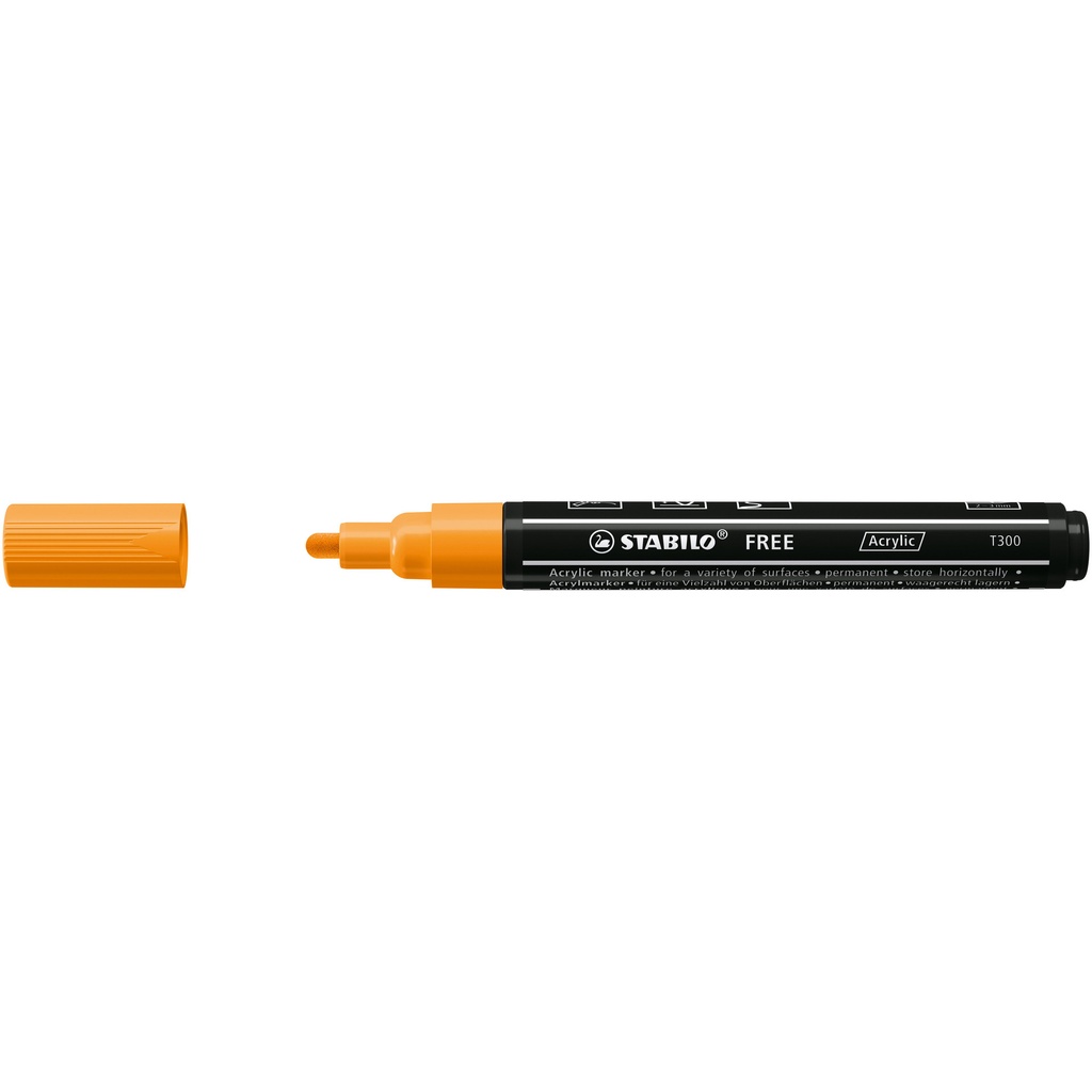 Acrylmarker STABILO Free Acrylic T300 oranje
