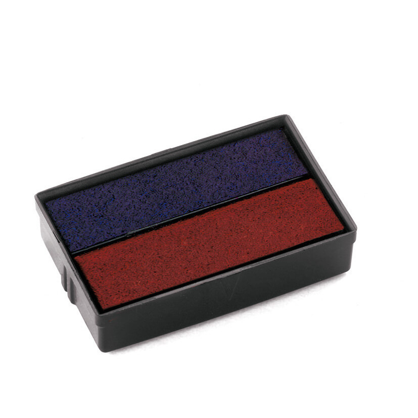 [107123] Stempelkussen Colop E102 blauw en rood