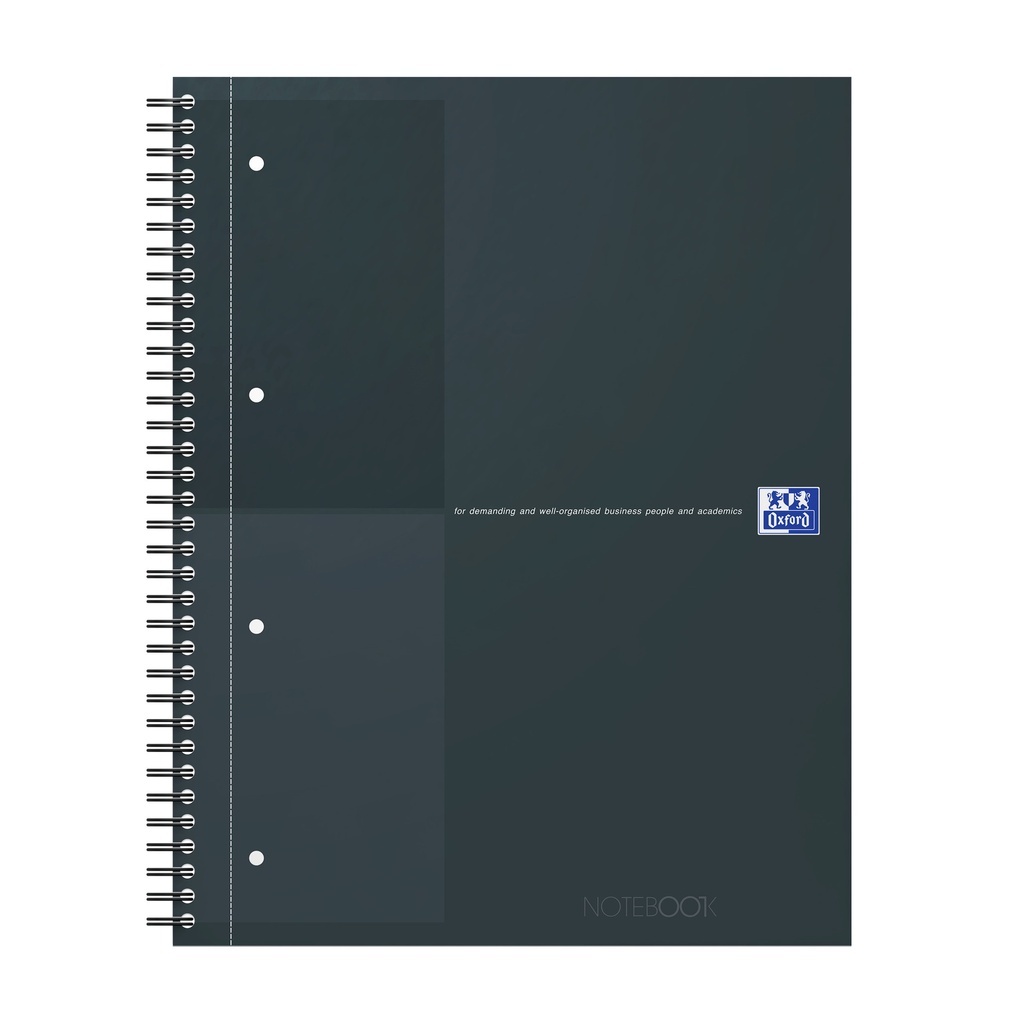 [400194457] Spiraalblk Oxf International Notebk A4+ lijn zwart
