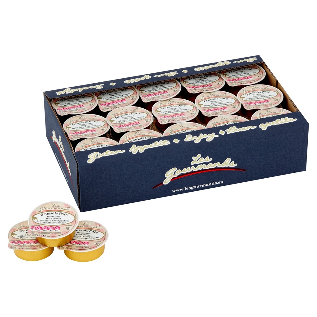 [70103328] Roompaté Les Gourmands Brussels 45x25 gram cupjes