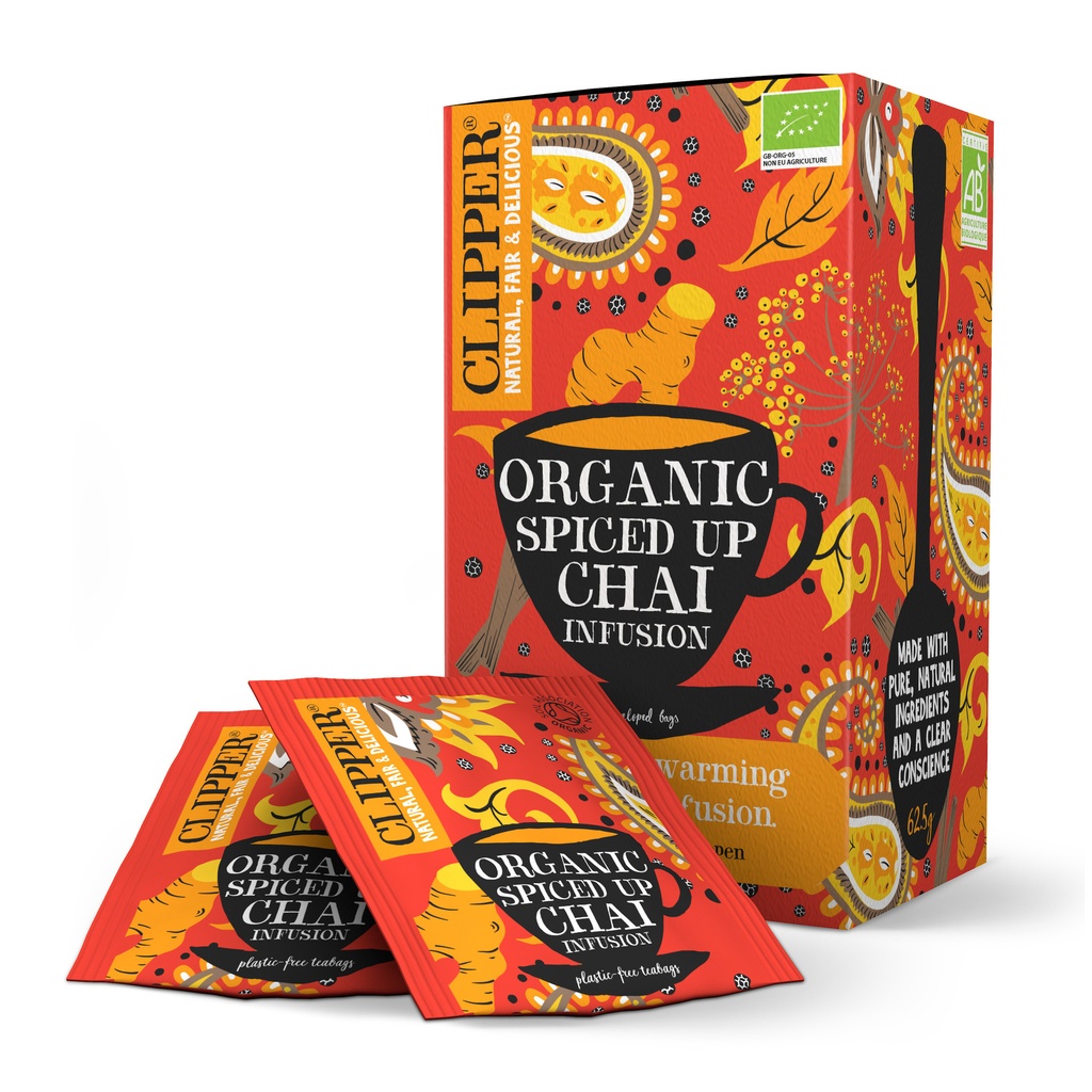 [JD0058D] Thee Clipper spiced up chai bio 25 zakjes