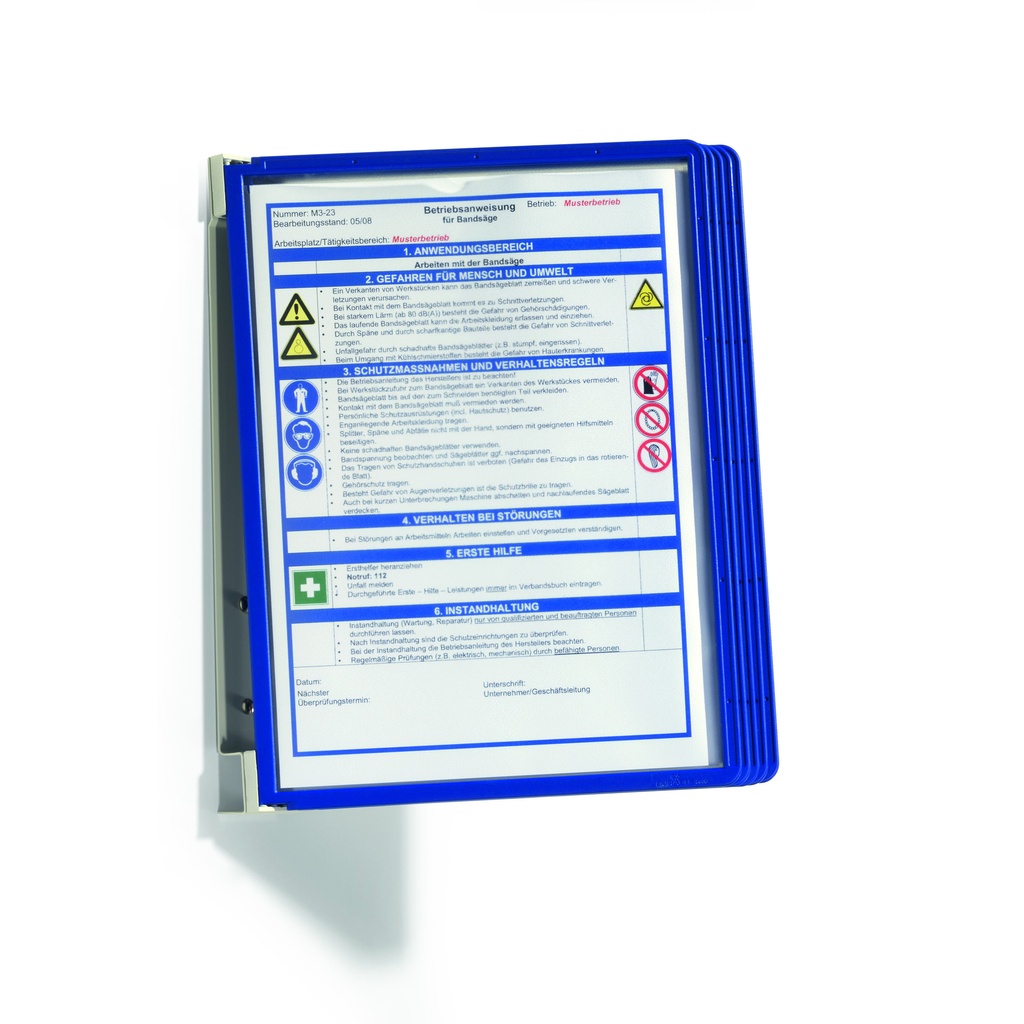 [555107] Wandelement Durable Vario Wall 5-tassen A4 bl