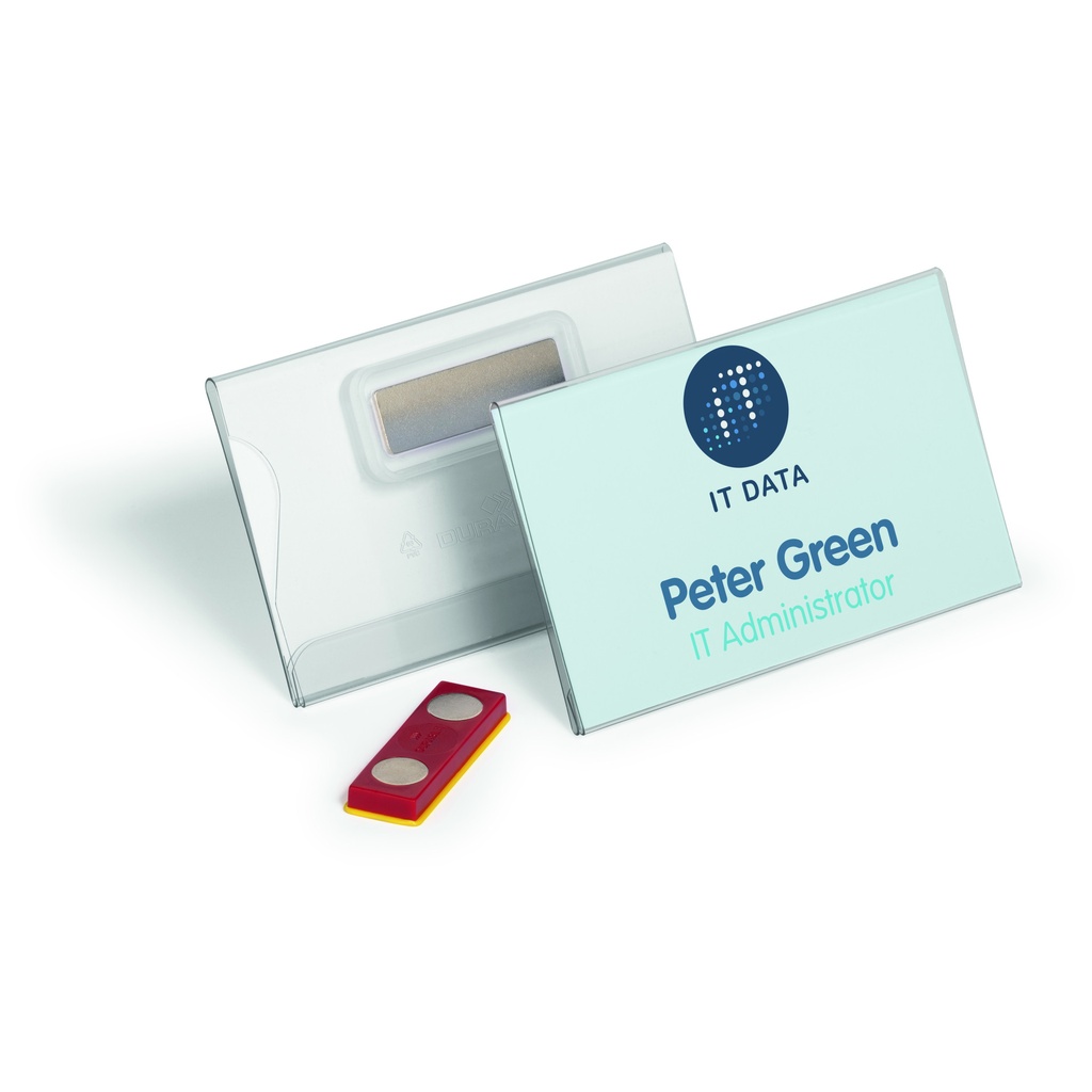 [824419] Badge Durable met magneet 54x90mm 25 stuks