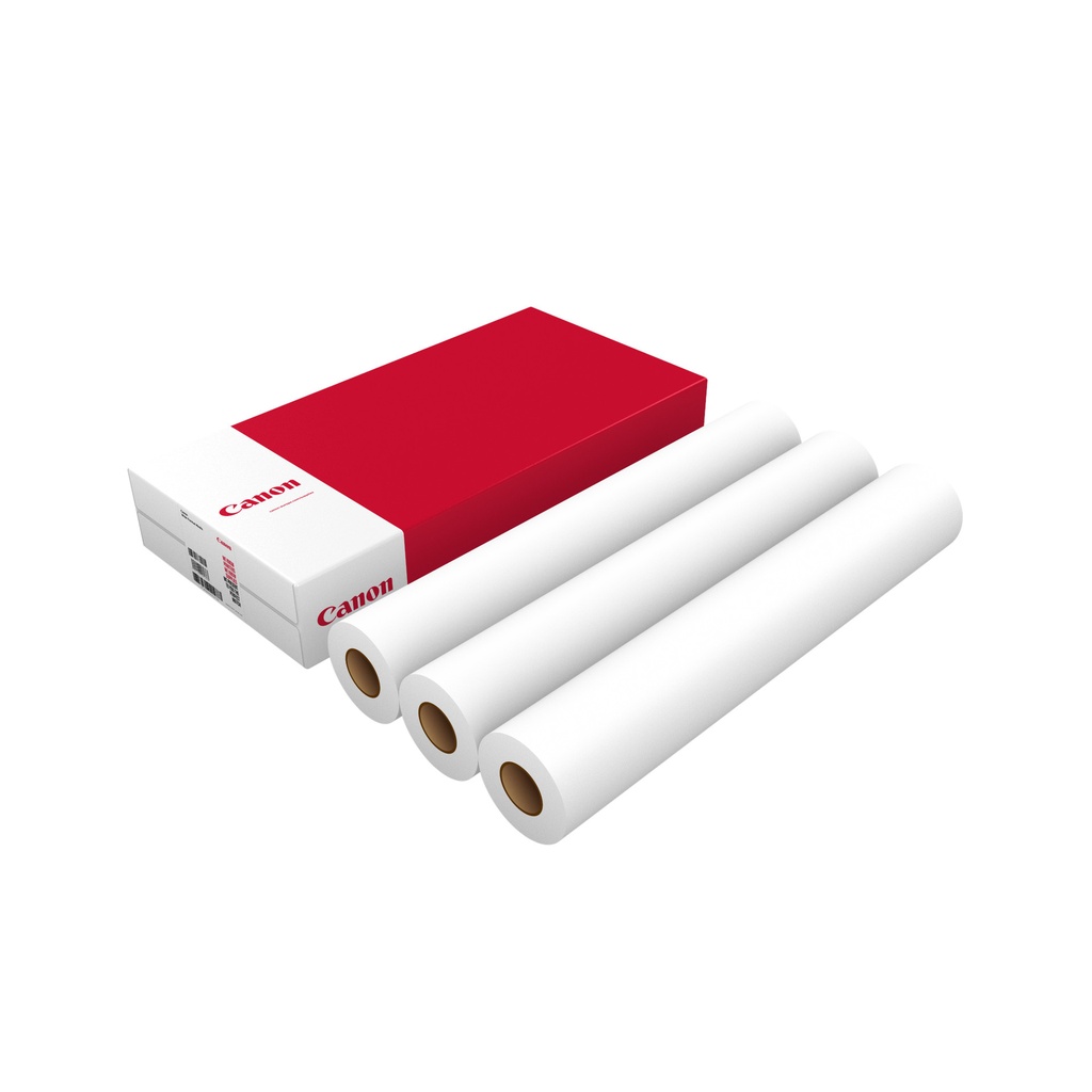 Inkjetpapier Canon 610mmx45m 90gr mat gecoat 3 rol
