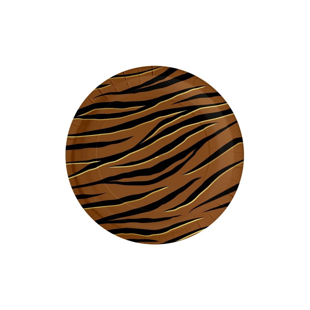[7130003] Plates Tiger Safari