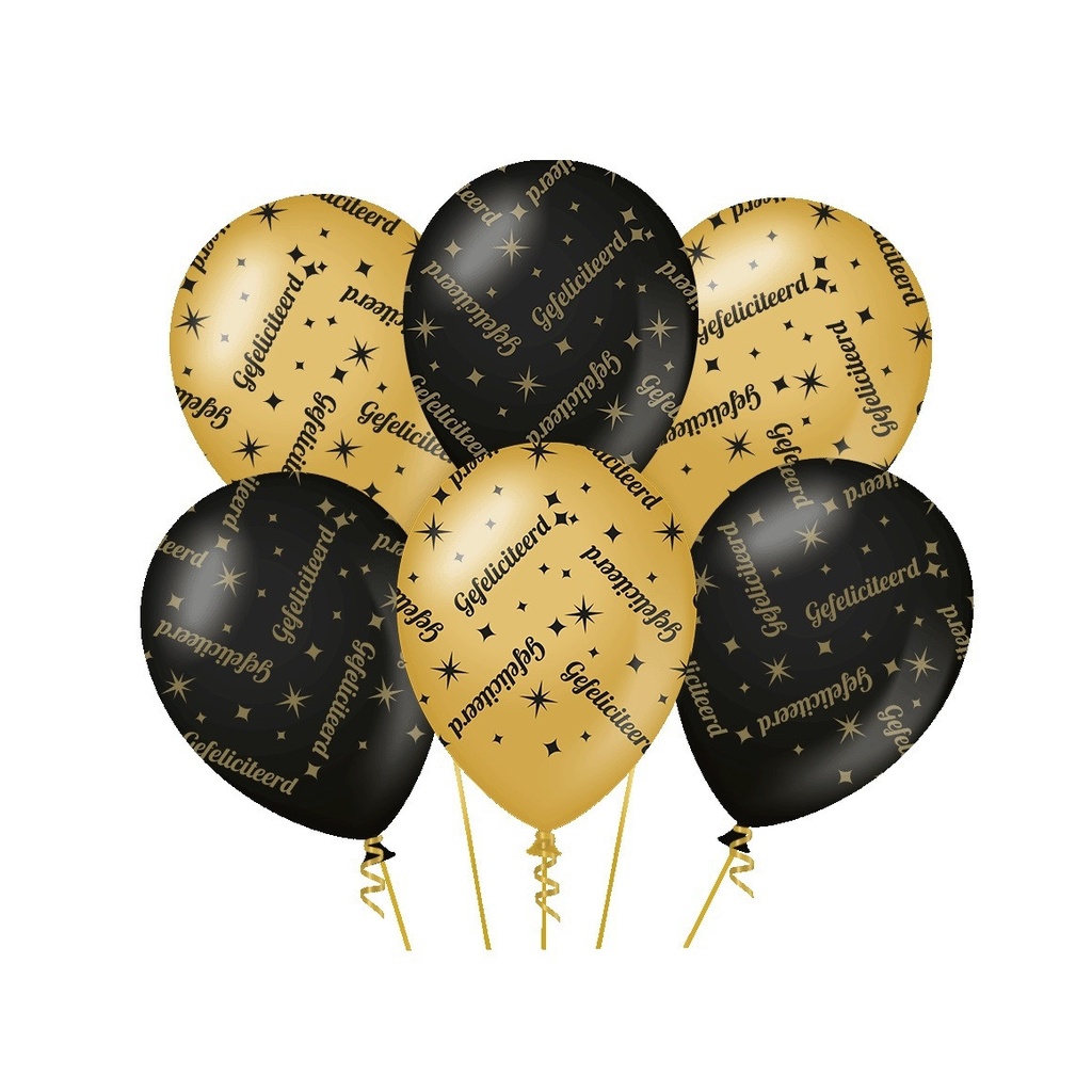 [7031322] Classy party balloons Gefeliciteerd