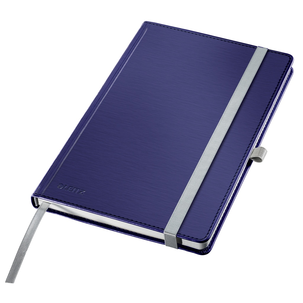 Notitieboek Leitz Style A5 lijn 160 pagina's blauw
