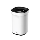 Afvalbak Desq open inworp 20 liter metaal wit