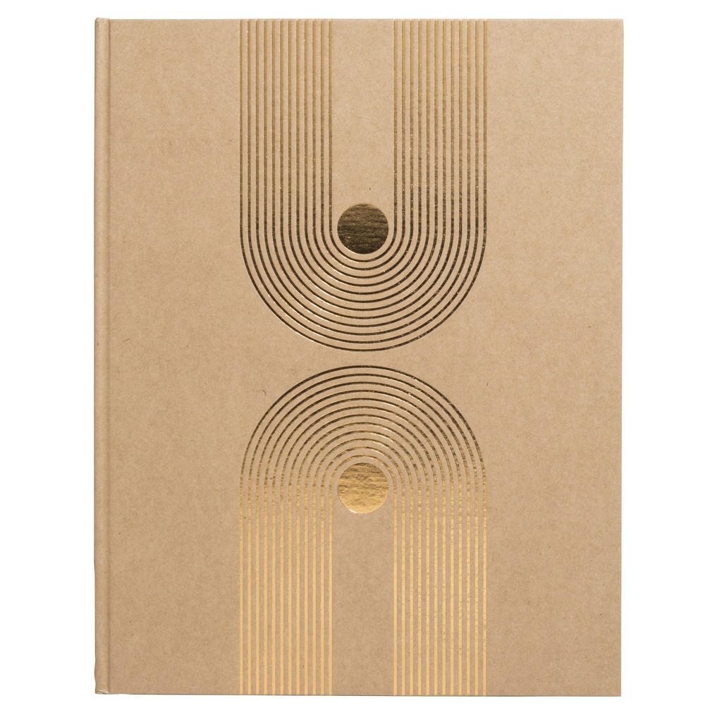 [47849E] Gastenboek Exacompta Graphik 270x220 blanco kraft