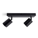 Plafondspot Integral Siena 2 spot IP20 GU10 zwart