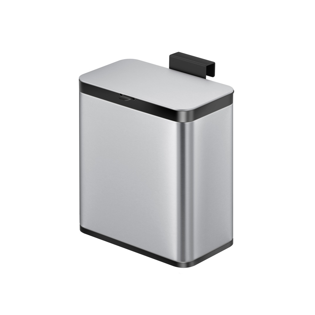 [8713631202096] Afvalbak EKO Puro klein 7 liter zilver