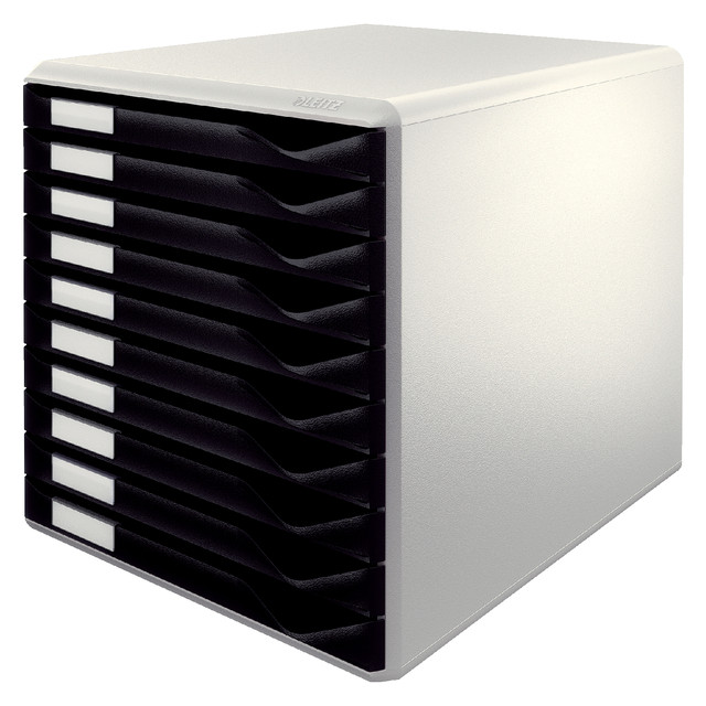 [52810095] Ladenblok Leitz A4 10 laden zwart/wit