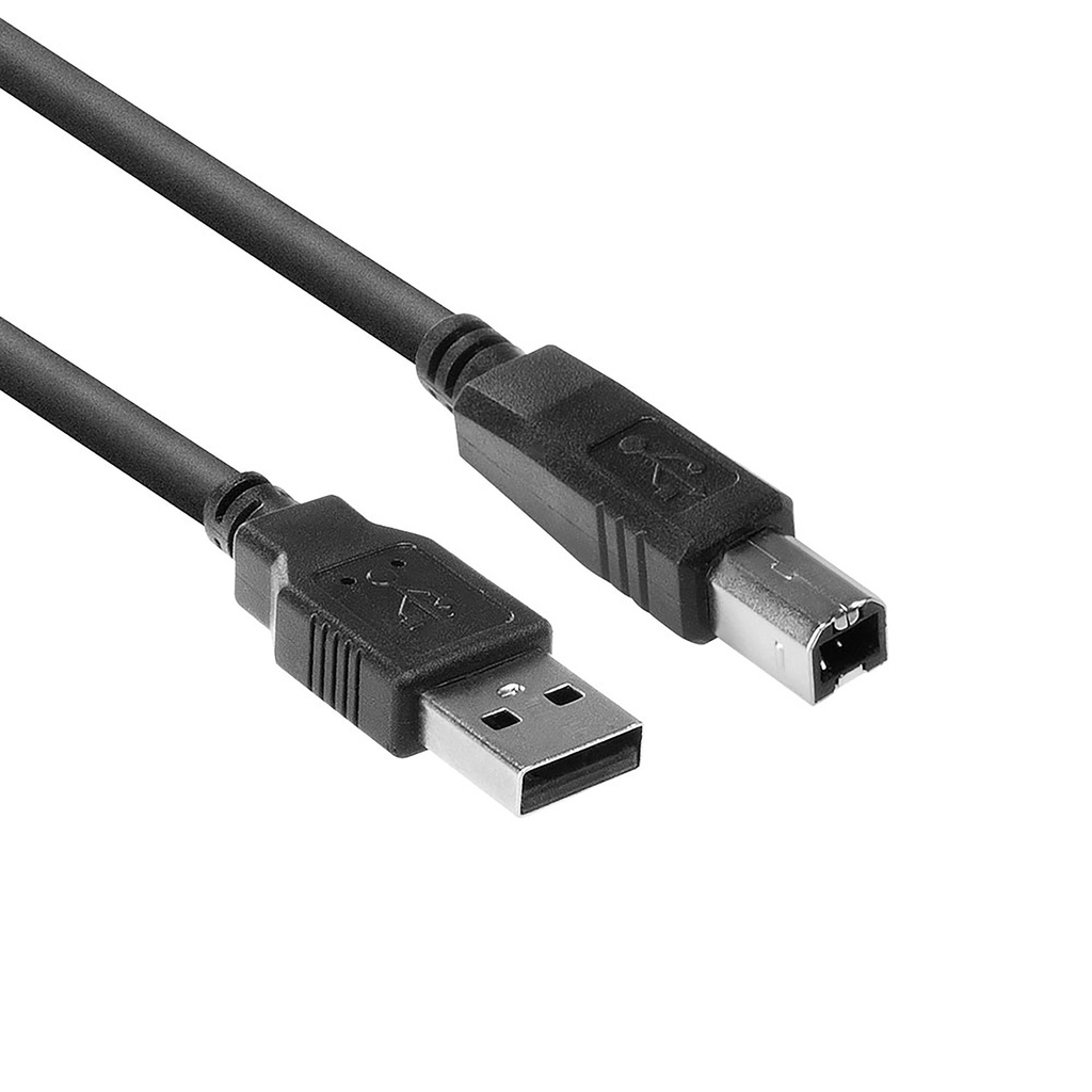 [SB2402] Kabel ACT USB USB-B 2.0 M zwart 1.8 meter