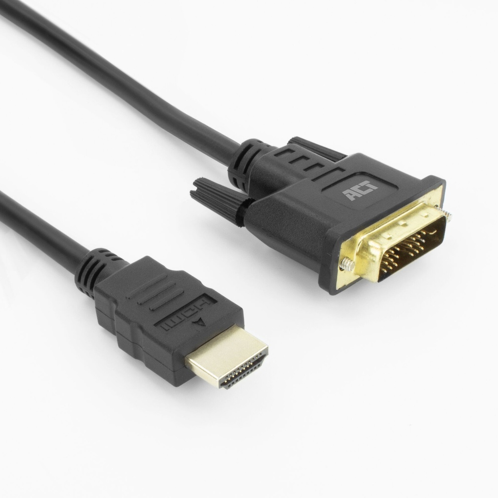 Adapterkabel ACT HDMI-A male naar DVI-D male 1m