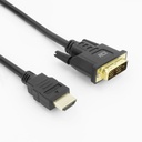 Adapterkabel ACT HDMI-A male naar DVI-D male 1m
