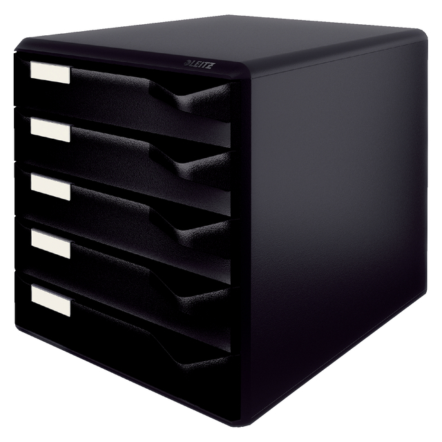 [52930095] Ladenblok Leitz A4 5 laden zwart