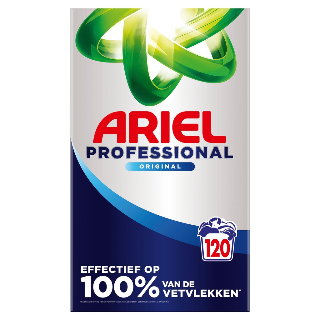 [8700216789776] Wasmiddel Ariel prof regular poeder 120 scoops