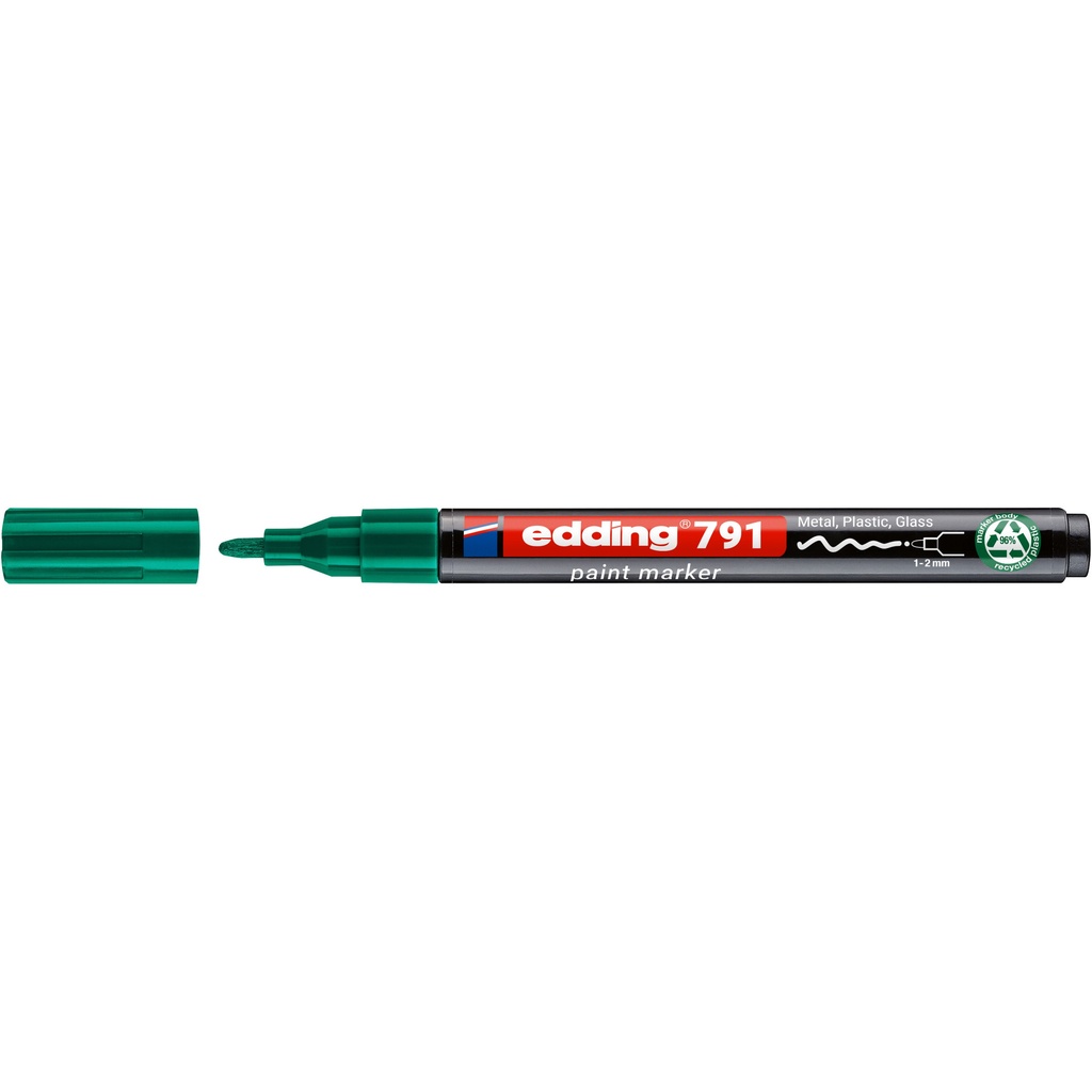 Paintmarker edding 791 alcoholbasis 1-2mm groen