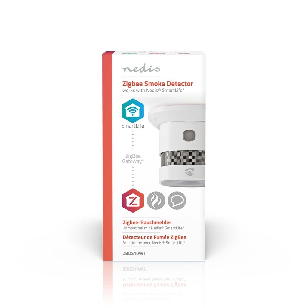 [ZBDS10WT] Rookmelder Nedis Zigbee 3.0 Wifi 10 jaar wit