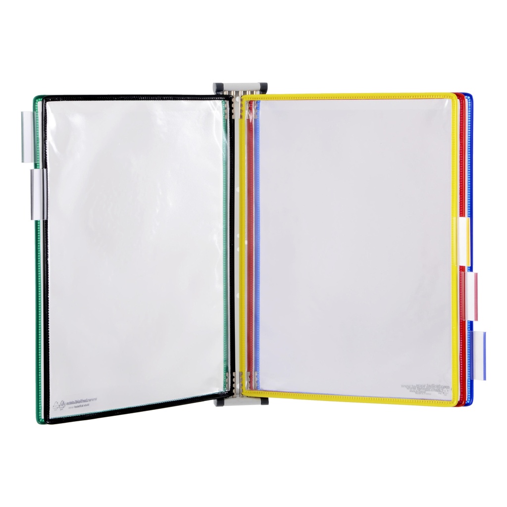 [414159] Zichtpanelensysteem wand Tarifold metaal A4 5ass