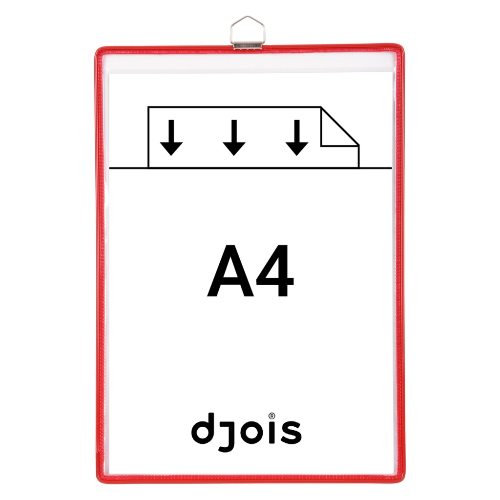 [154503] Zichtpanelenframe hangend Tarifold A4 rood 5st