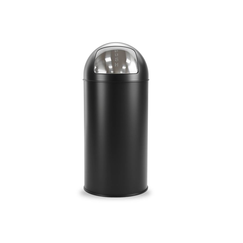 Afvalbak BRASQ Push Bin PB230+ 30 liter zwart