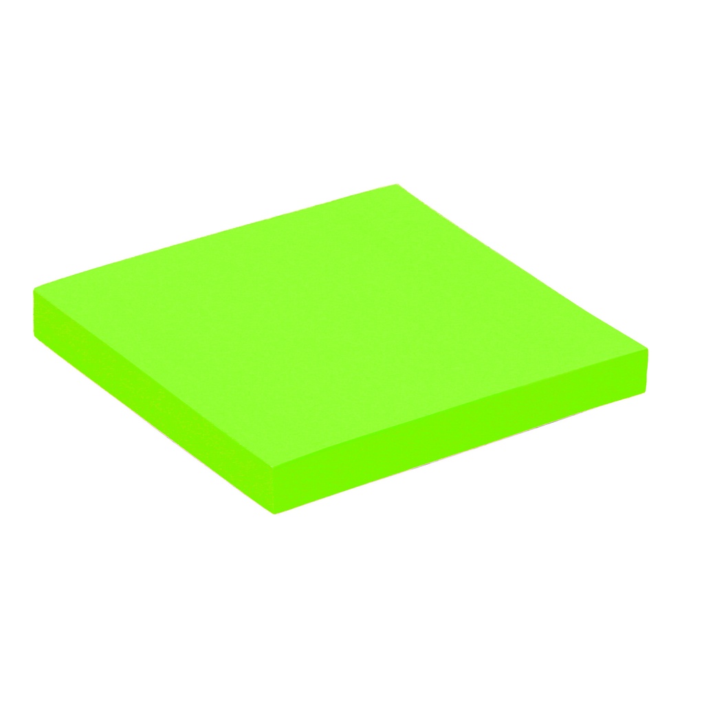 [Q 21167 FSC] Memoblok Quantore 76x76mm neon groen