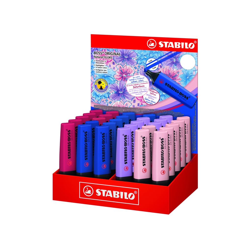 [70/30-3-2] Markeerstift STABILO Boss Wildfl display groot ass