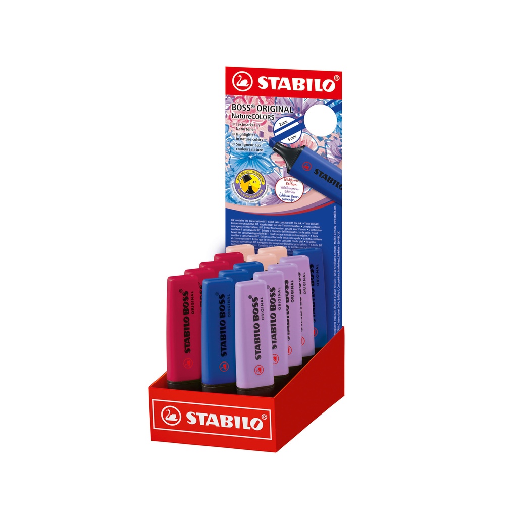 [70/15-6] Markeerstift STABILO Boss Wildfl display klein ass