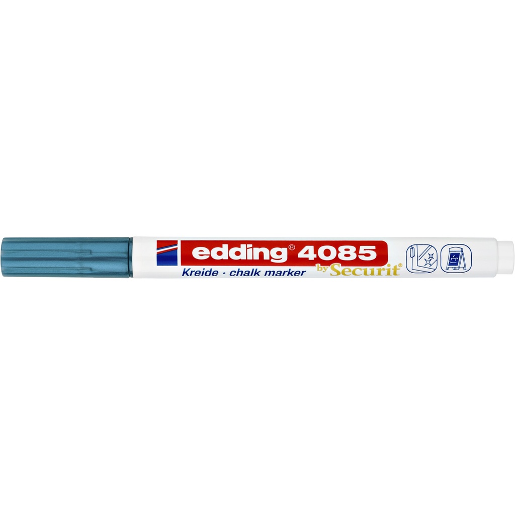 Krijtstift edding 4085 rond 1-2mm metallic blauw