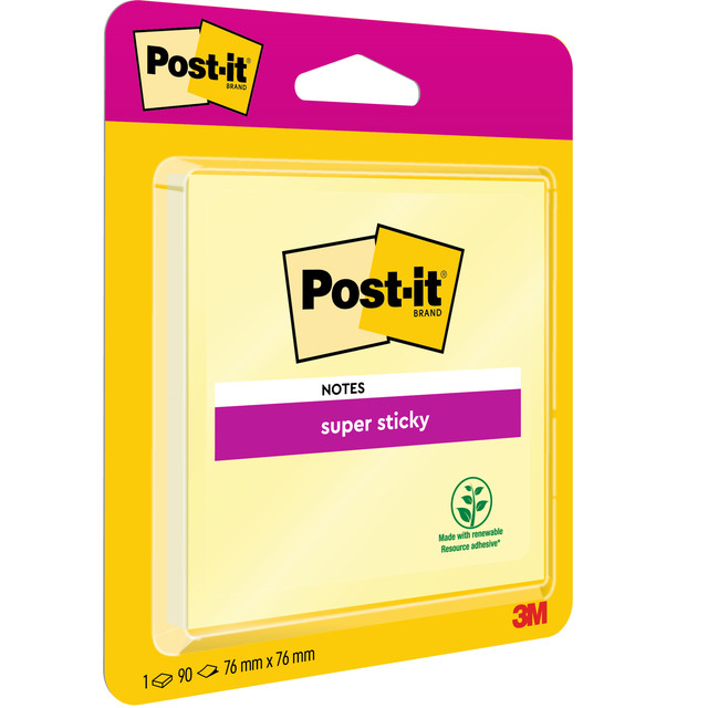 [70005235521] Memoblok Post-it 6920 Super Sticky 76x76mm geel