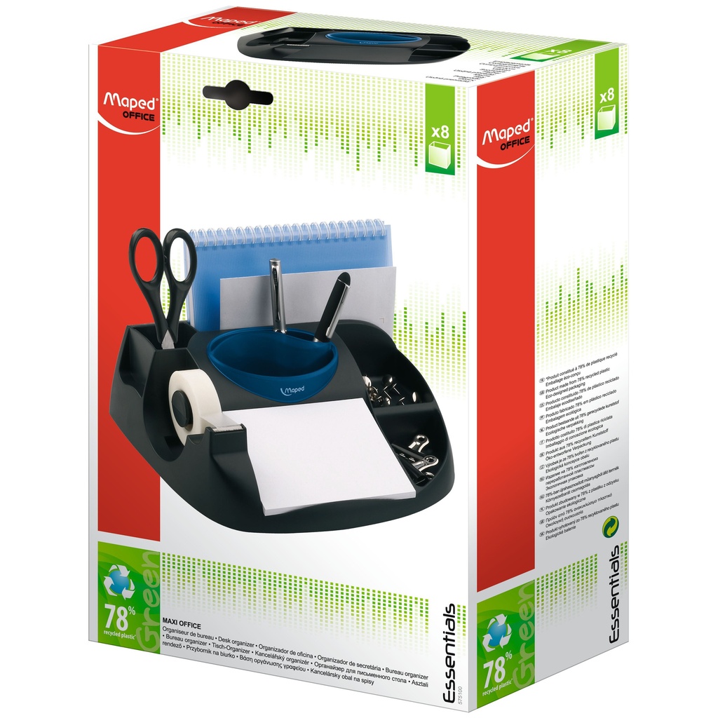 [575100] Bureau organizer Maped Essentials Green Maxi zwart