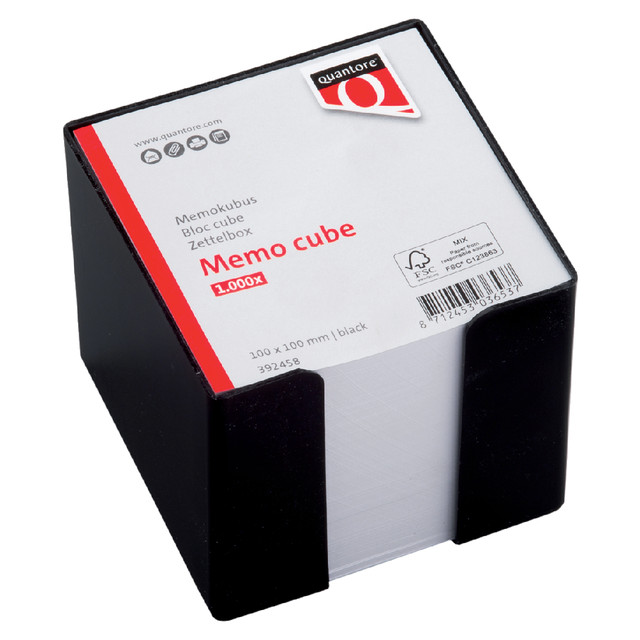 [392458] Memokubus Quantore 10x10x9cm 900v zwart