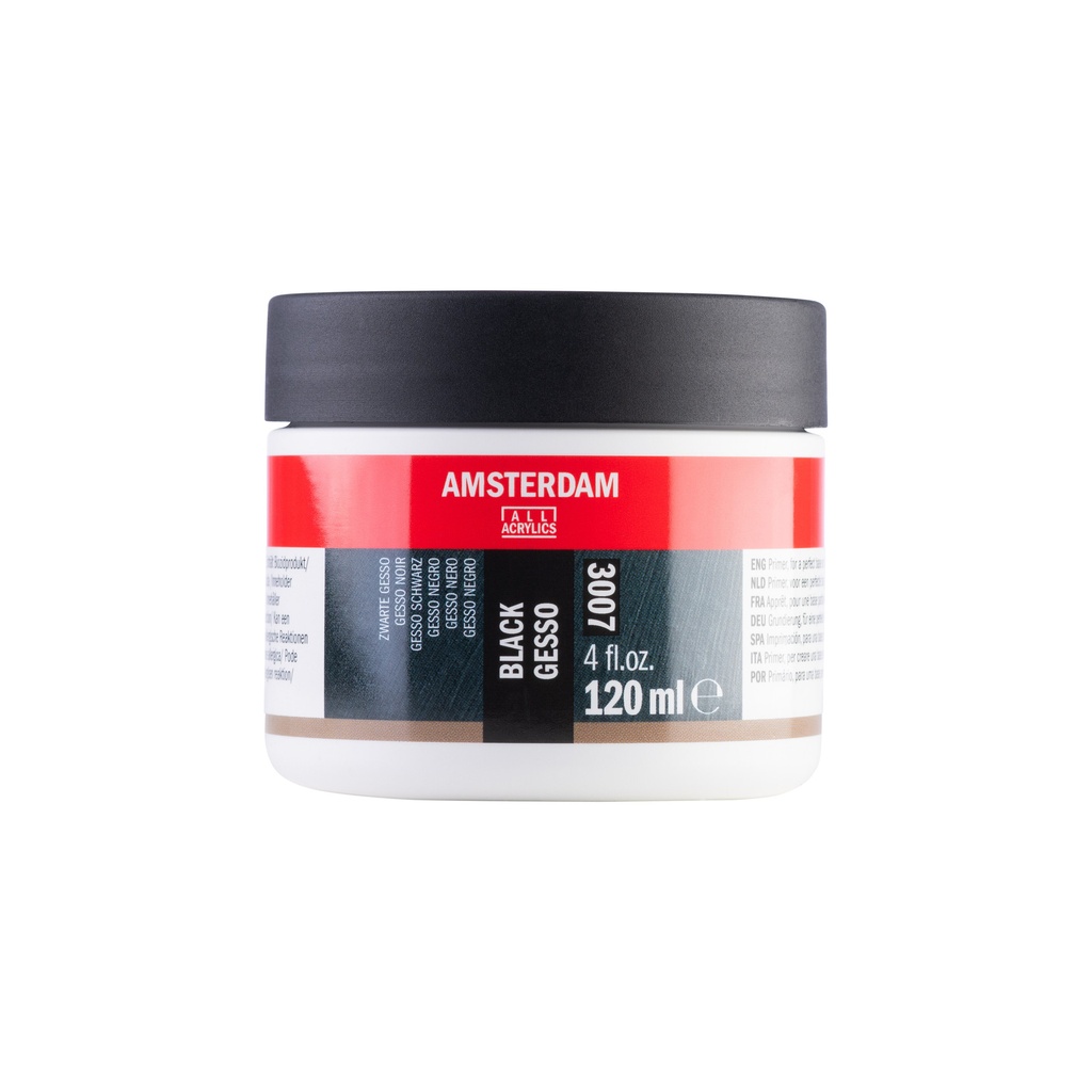 [24093007] Gesso Amsterdam Mini 3007 120ml zwart