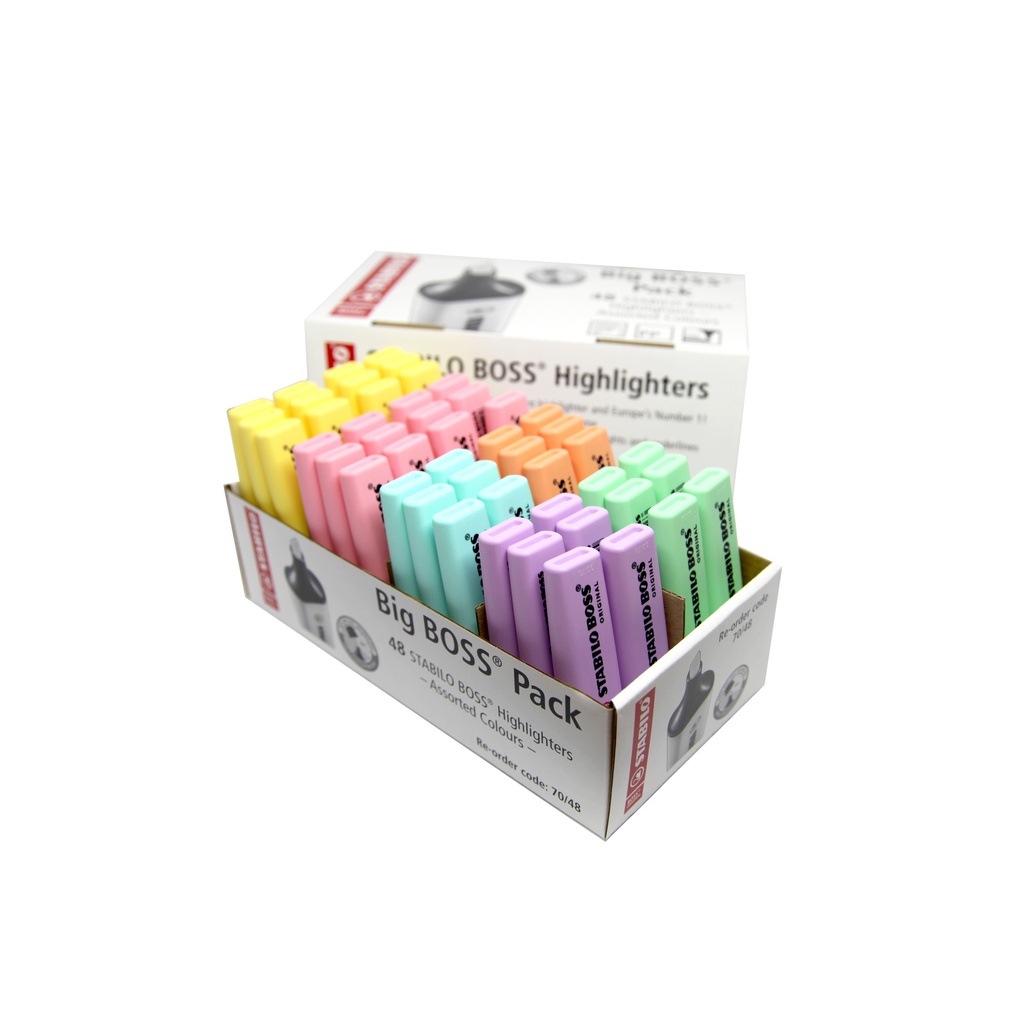 [UK/70/48-3] Markeerstift STABILO BOSS 70 48st assorti pastel