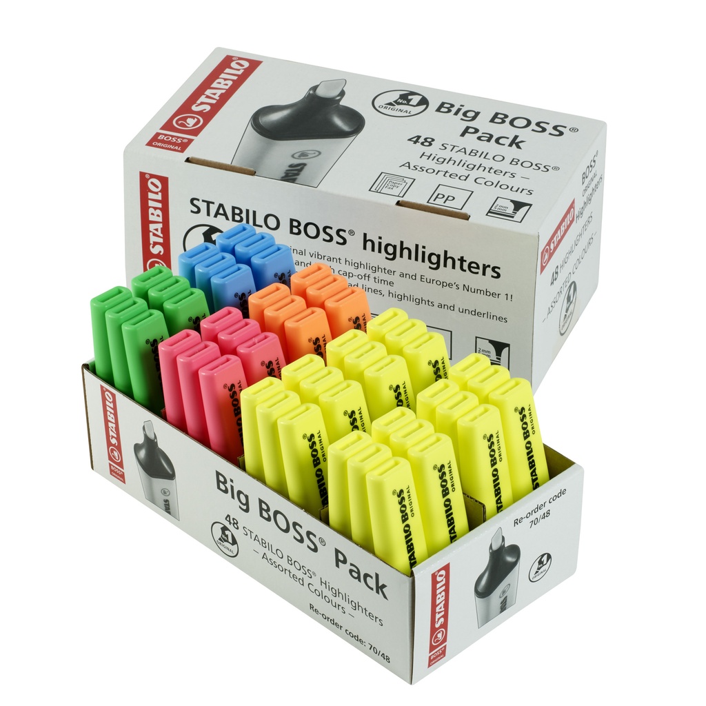 [UK/70/48-1] Markeerstift STABILO BOSS 70 48st assorti